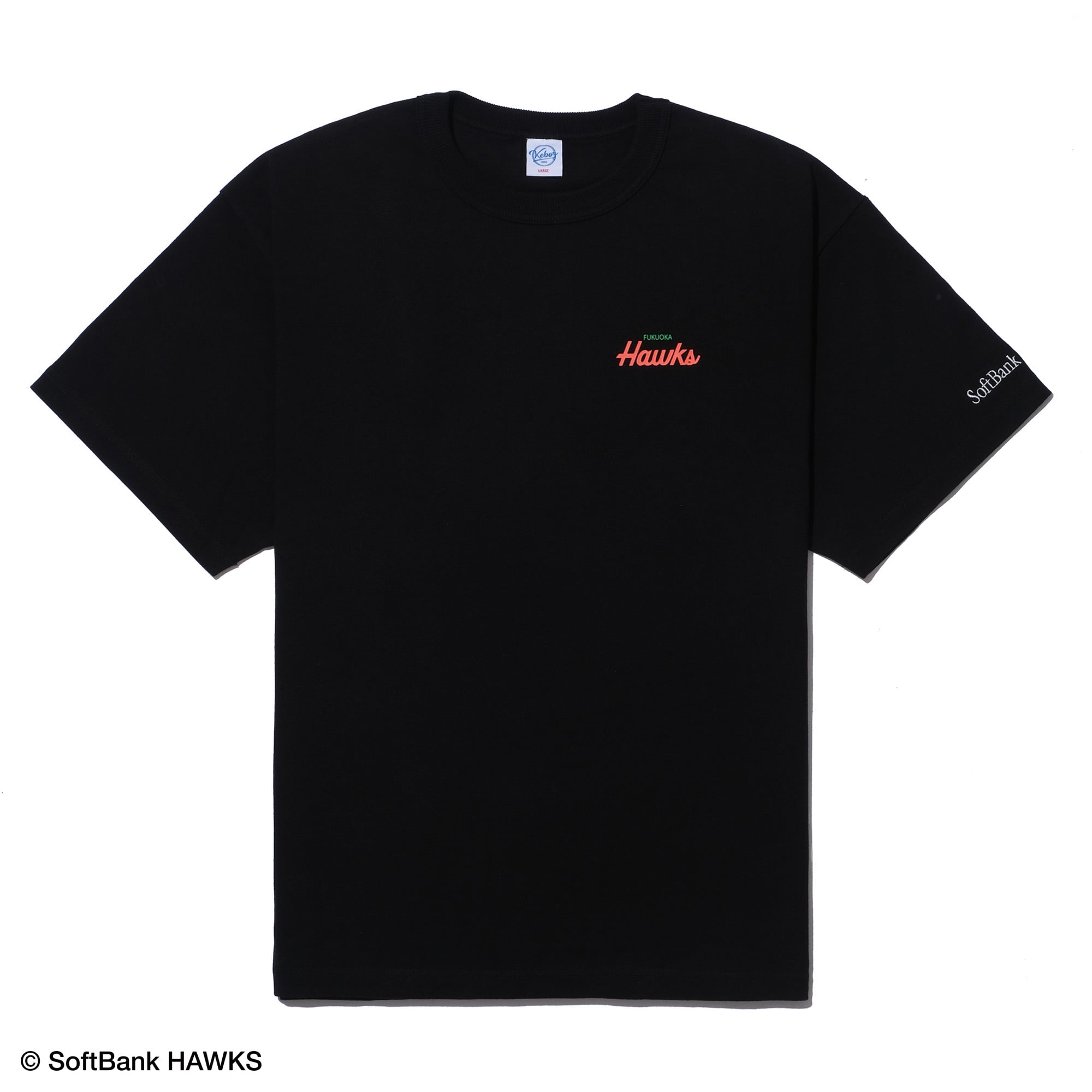ホークス KEBOZ ケボズ ブラック オールドロゴ Tシャツ